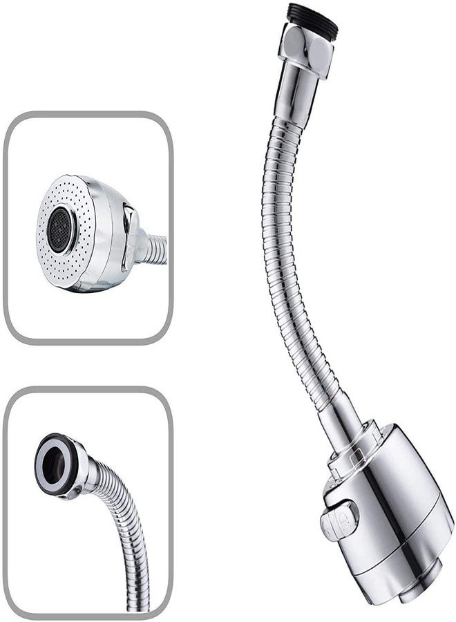 SIYANSHU 360 Rotatable Faucet Sprayer Head with Hose;Movable Kitchen Tap Head Attachment,Anti-Splash Faucet Nozzle Head Replacement, (Pack of 1, 17.8 x 5.6 x 0.05 cm) - Image 1